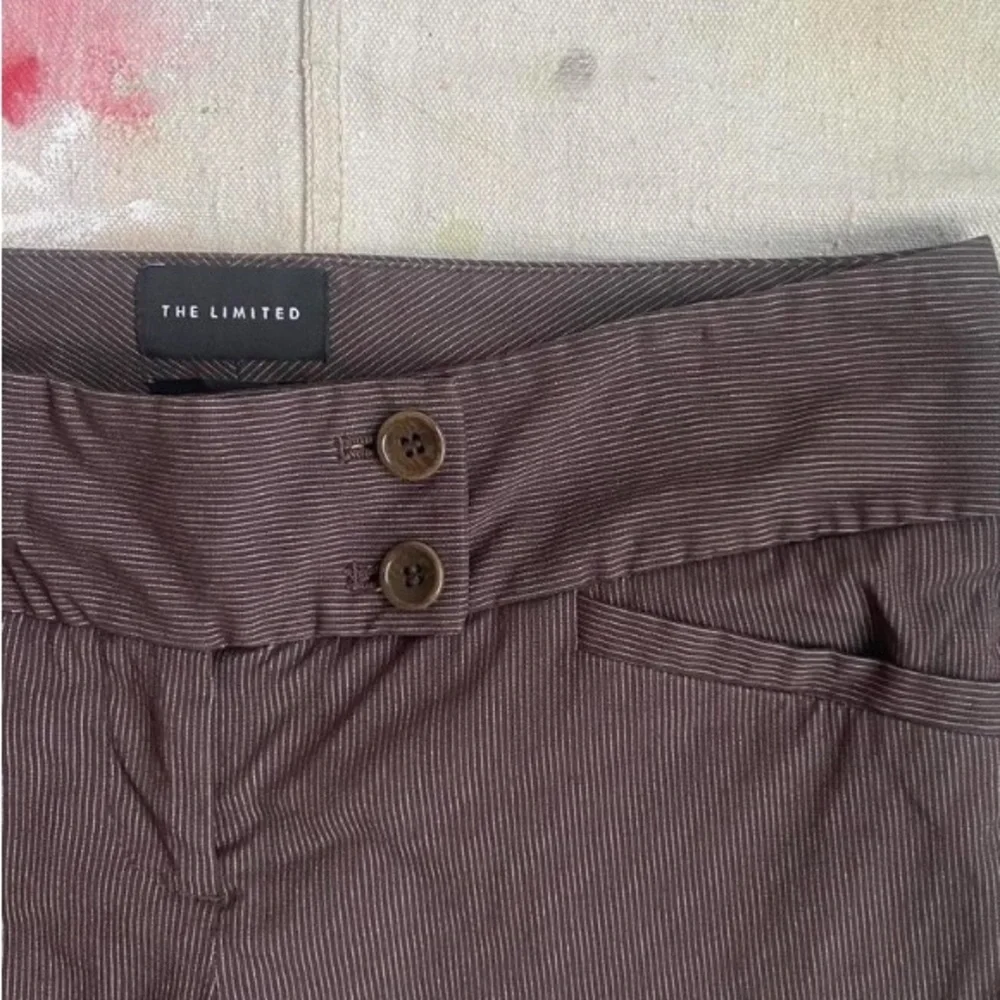 [SOLD] The Limited Brown Pinstripe Pants - Picture 3 of 4